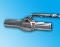Ball valve with nipples