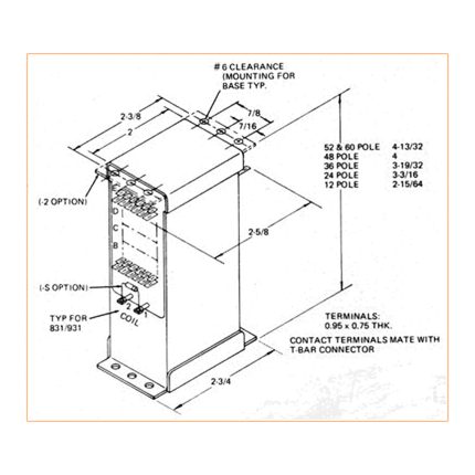 837/937 Enviromentally Sealed Magnetic Latching Series - Diğer Markalar